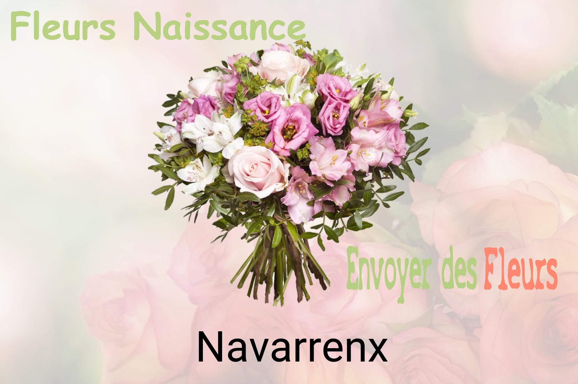Bouquet de fleurs de naissance livré à Navarrenx